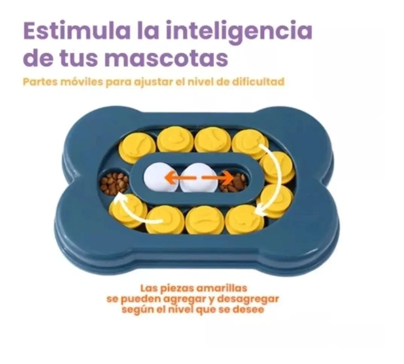 JUGUETE INTERACTIVO EN FORMA DE HUESO PARA MASCOTAS - 4