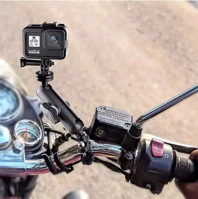 SOPORTE PARA CAMARA DE ACCION EN MANILLAR DE MOTOCICLETA - 6