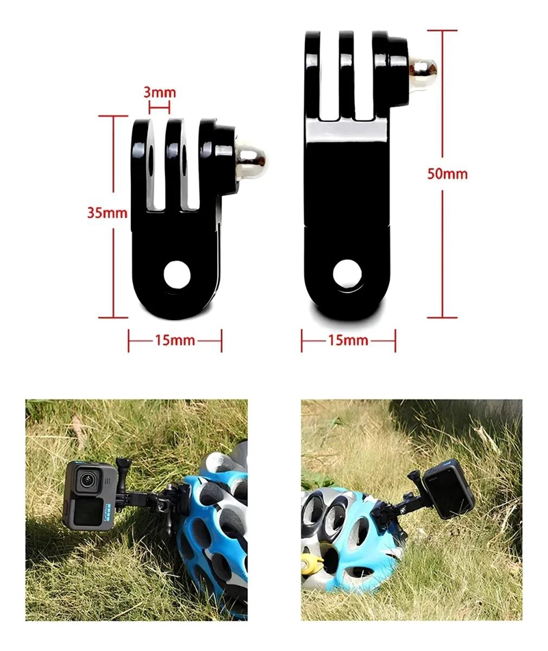 SOPORTE ADHESIVO CURVO Y PLANO PARA CAMARAS DEPORTIVAS - 3