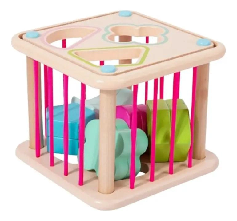CUBO SENSORIAL INTERACTIVO DE MADERA PARA NIÑOS - 4