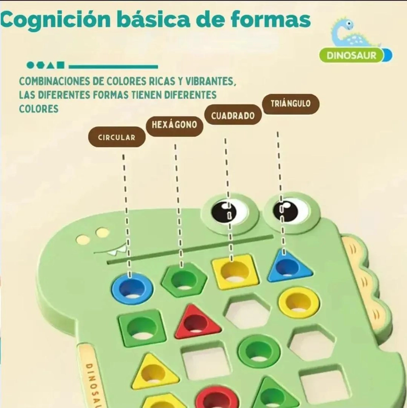 JUEGO EDUCATIVO DE DINOSAURIO PARA APRENDER FORMAS GEOME TRICAS - 2