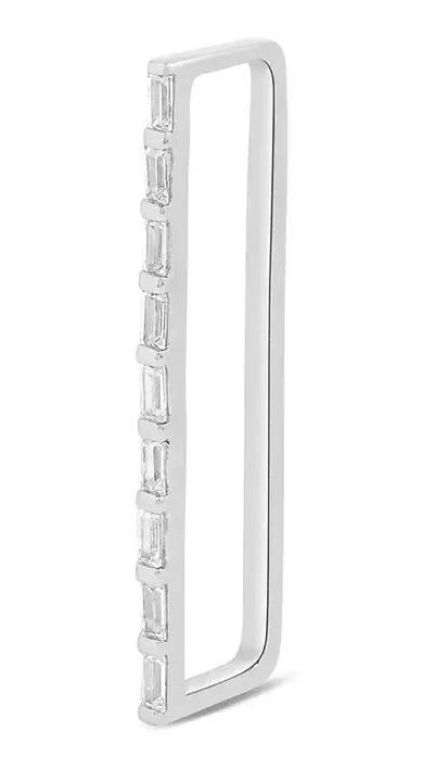 ARO FALSO GRANDE BRILLANTE PARA HOMBRE EN PLATA 925 - 1
