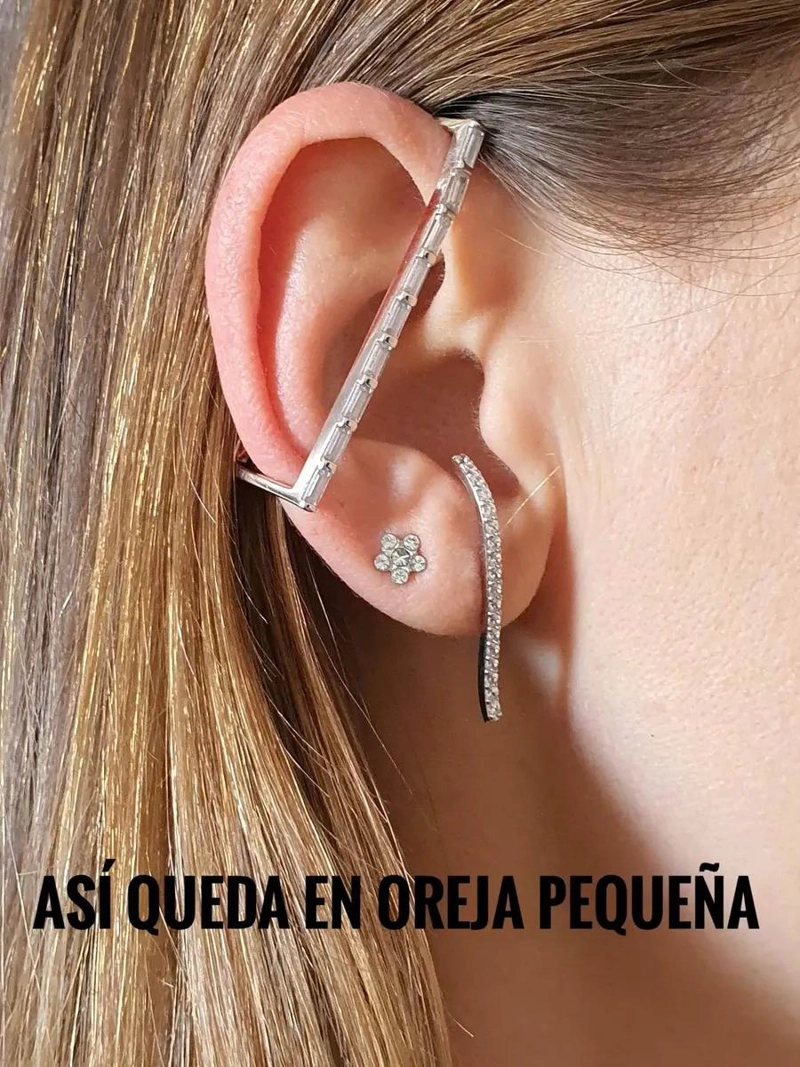 ARO FALSO GRANDE BRILLANTE PARA HOMBRE EN PLATA 925 - 3
