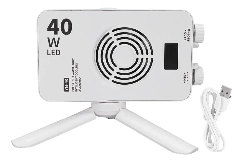 LUZ LED RECARGABLE PROFESIONAL PARA VIDEO Y FOTOGRAFIA - 1