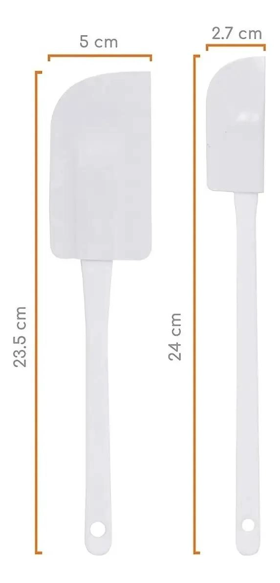 KIT DE 2 ESPATULAS DE SILICONA PARA REPOSTERIA Y ASADOS COLOR - 7