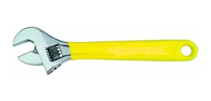 LLAVE AJUSTABLE CROMADA CON MANGO ANTIDESLIZANTE - 2