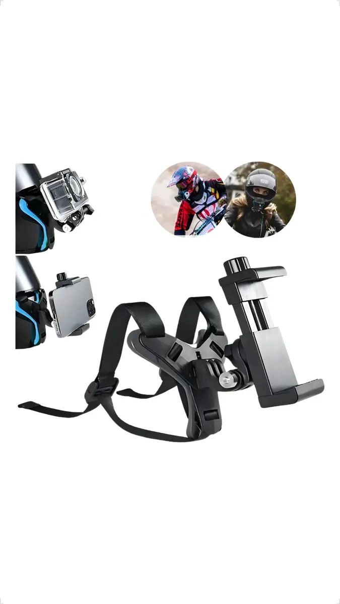 SOPORTE VERSATIL PARA CAMARAS DE ACCION Y SMARTPHONES EN NEGRO - 1