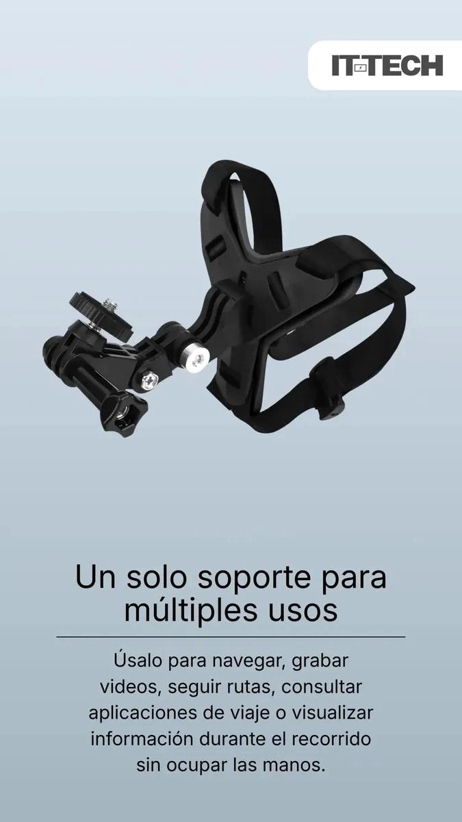SOPORTE VERSATIL PARA CAMARAS DE ACCION Y SMARTPHONES EN NEGRO - 3