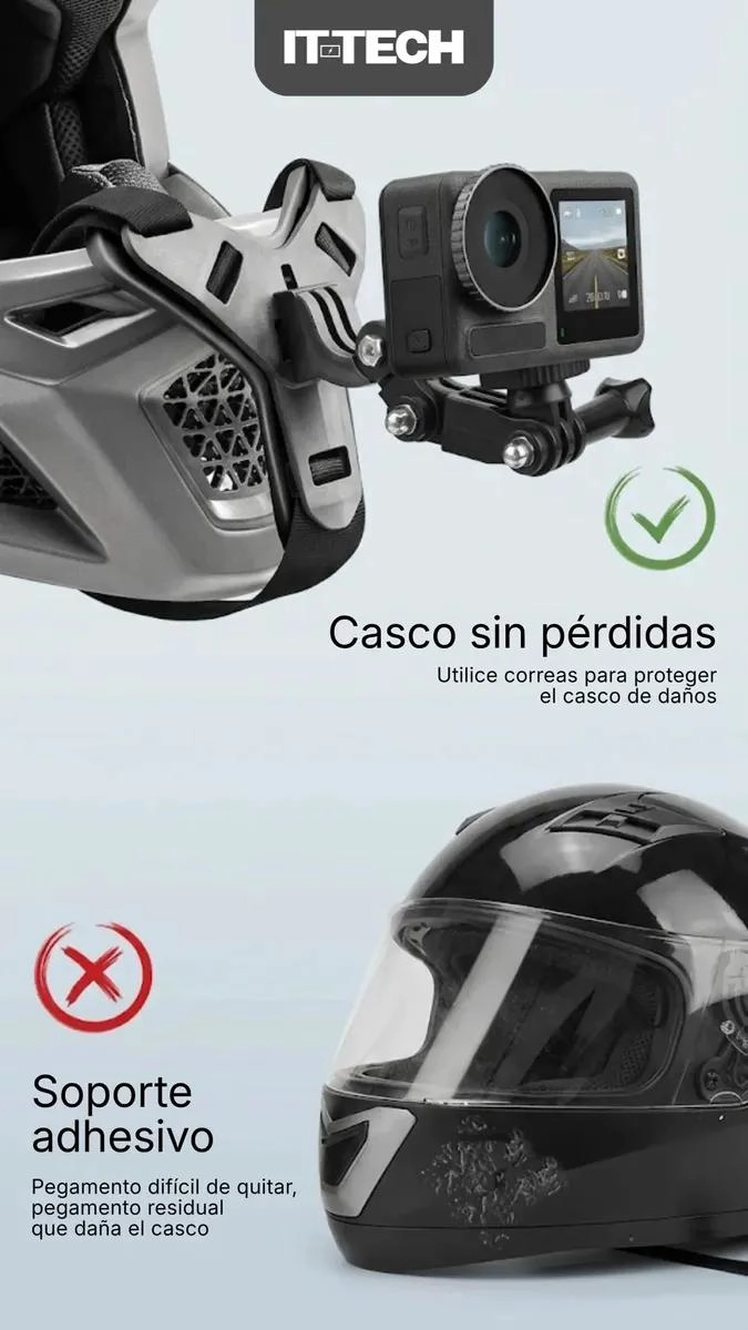 SOPORTE VERSATIL PARA CAMARAS DE ACCION Y SMARTPHONES EN NEGRO - 9