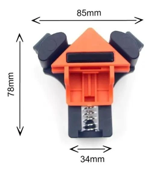 ABRAZADERA CLIP RAPIDO 90 GRADOS 4 PCS - 2