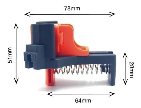 ABRAZADERA CLIP RAPIDO 90 GRADOS 4 PCS - 3