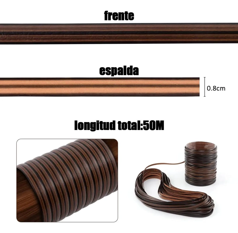 MATERIAL TEJIDO DE RATAN SINTE TICO PLANO DEGRADADO 50 METROS - 2