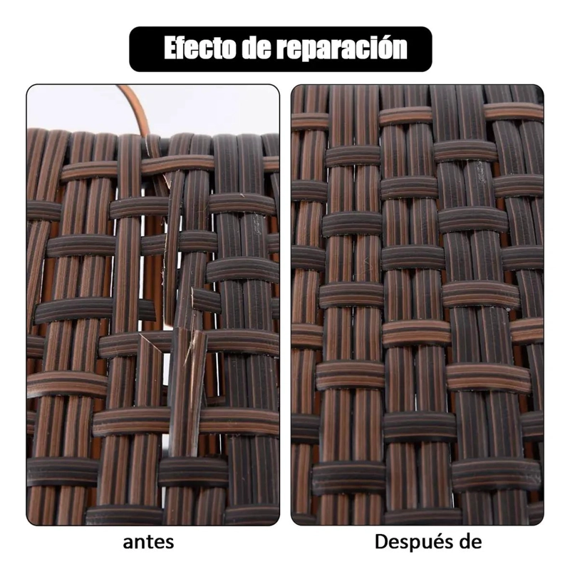 MATERIAL TEJIDO DE RATAN SINTE TICO PLANO DEGRADADO 50 METROS - 5
