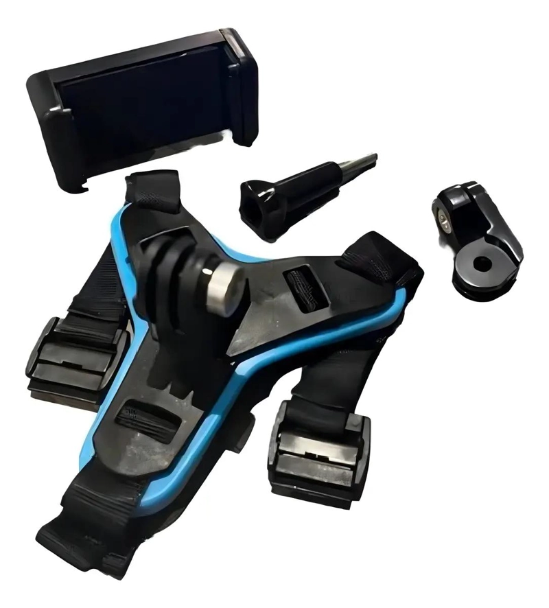 SOPORTE PARA CASCO DE MOTOCICLETA PARA CAMARAS Y CELULARES - 2
