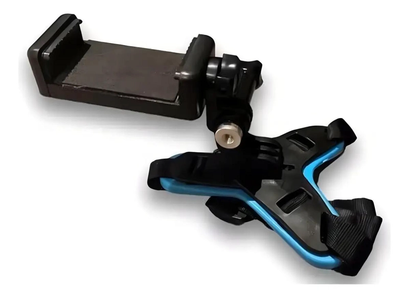 SOPORTE PARA CASCO DE MOTOCICLETA PARA CAMARAS Y CELULARES - 4