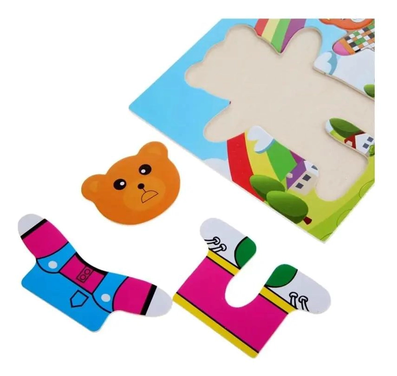ROMPECABEZAS DE ENCAJE FAMILIAR DE OSOS PARA NIÑOS - 2