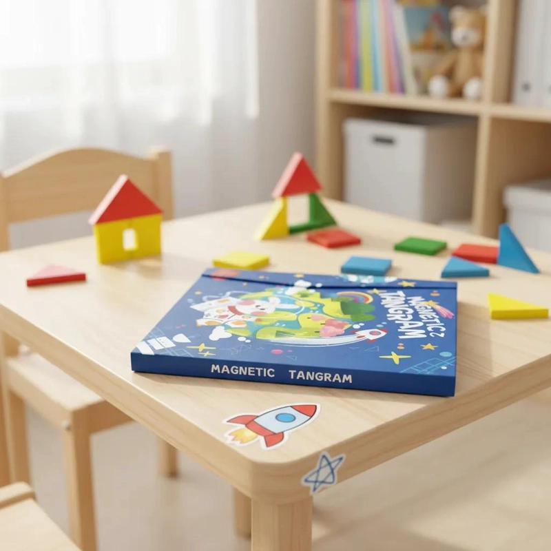 PUZZLE TANGRAM MAGNE TICO DIDACTICO PARA NIÑOS - 6