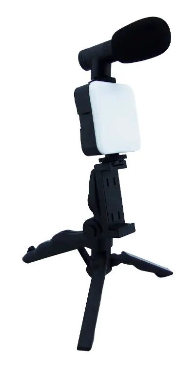 ESTABILIZADOR TRIPODE PARA VIDEO Y FOTOGRAFIA CON LUZ Y MICROFONO - 8