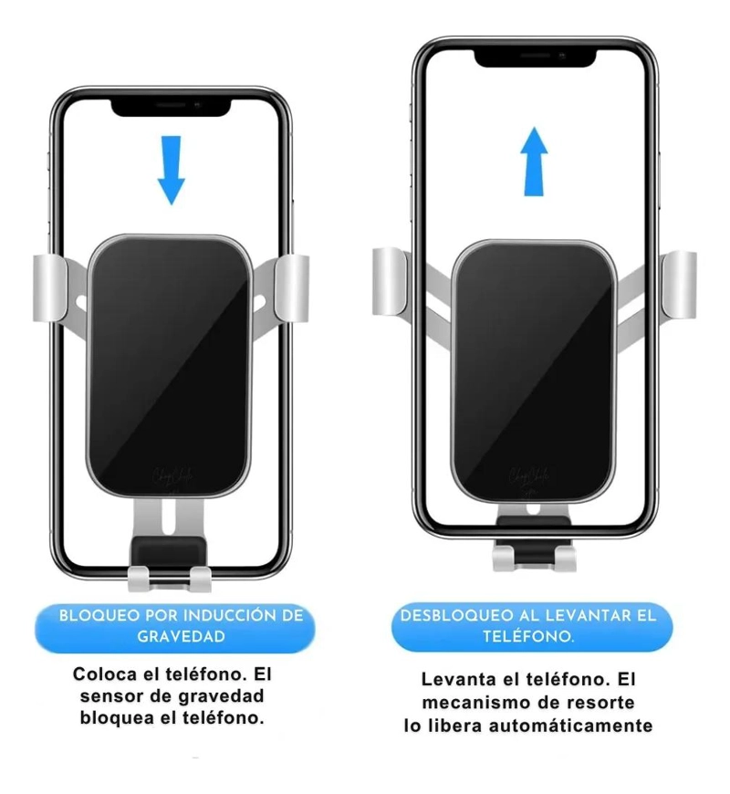 SOPORTE PARA TELE FONO EN REJILLA DE VENTILACION PARA AUTO - 4