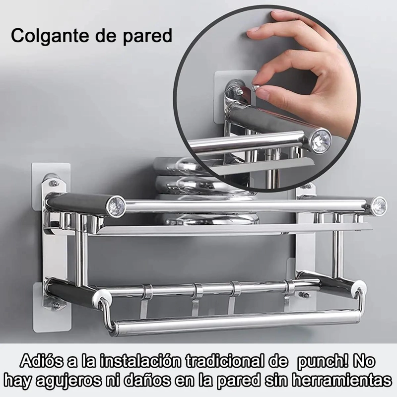 20 PIEZAS DE GANCHOS ADHESIVOS PARA PARED SIN PERFORAR - 3