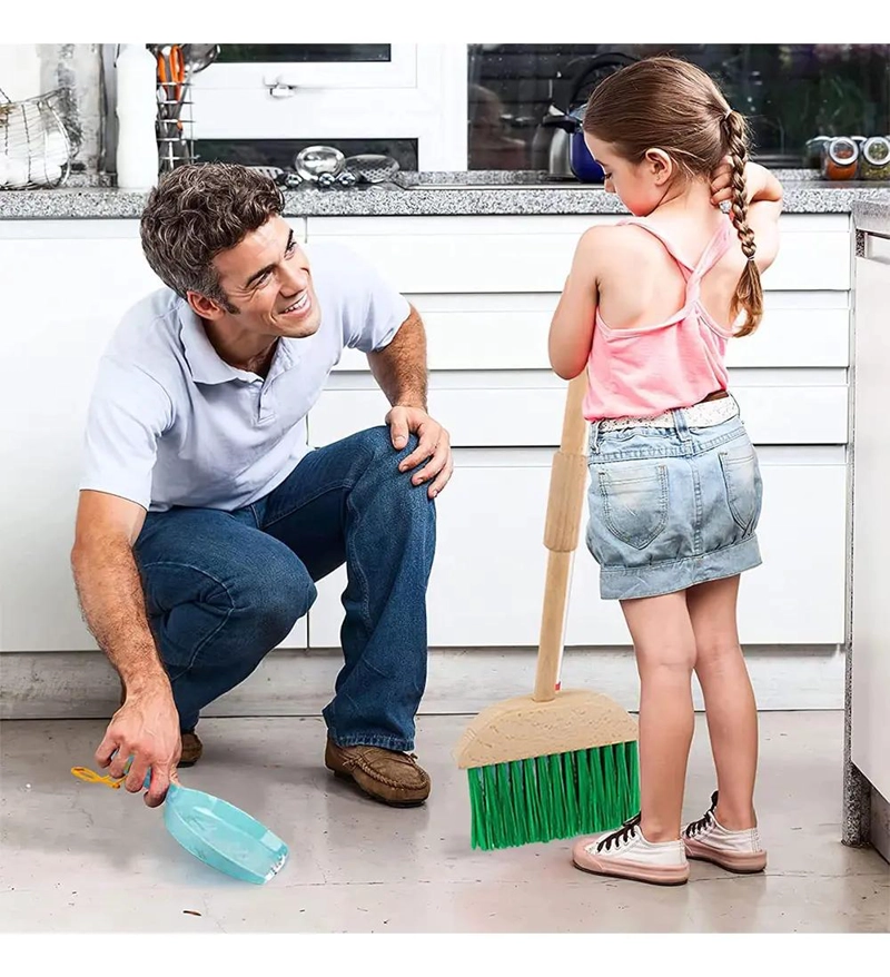 SET DE JUGUETES DE LIMPIEZA PARA NIÑOS CON ACCESORIOS DE MADERA - 9
