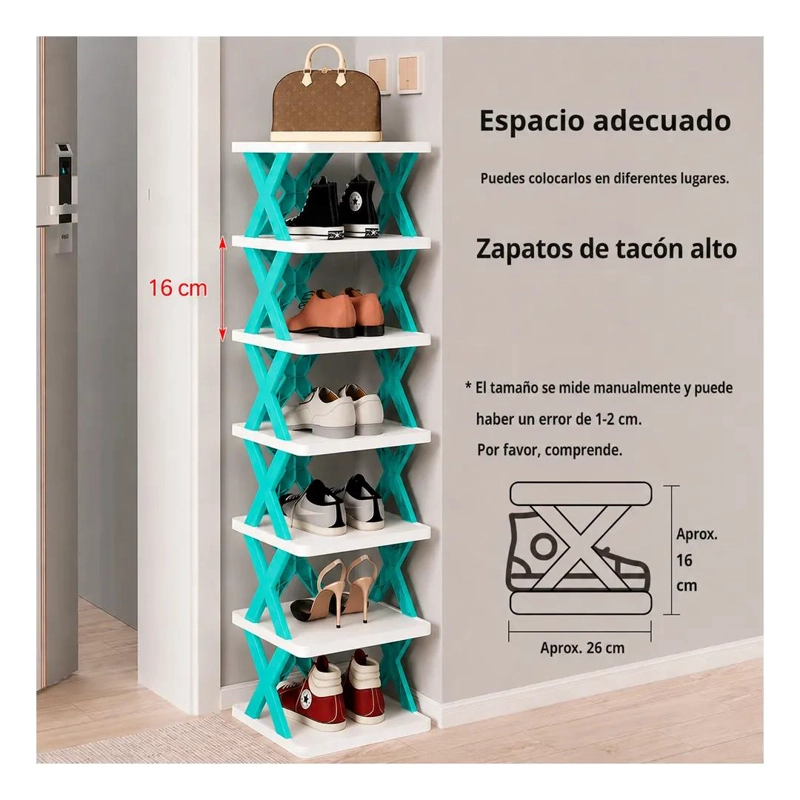 ZAPATERO ORGANIZADOR DE 7 NIVELES PARA CALZADO - 4