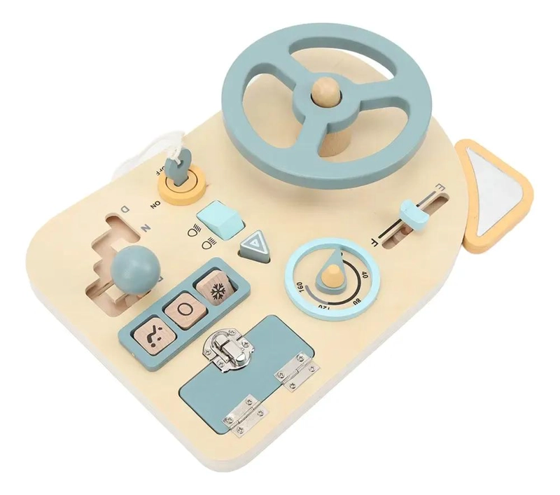 TABLERO DE CONDUCCION DE MADERA PARA JUEGO IMAGINATIVO - 9