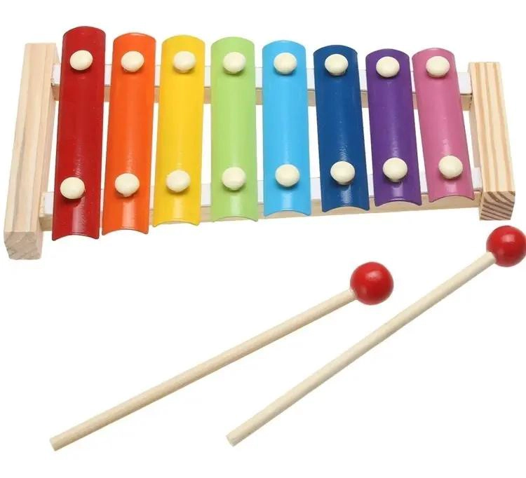 PACK DE 3 JUGUETES MUSICALES DE MADERA PARA NIÑOS - 2