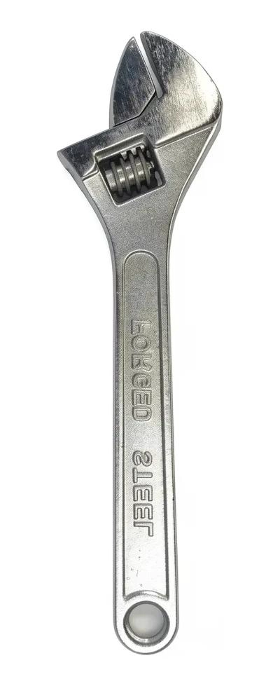 LLAVE FRANCESA AJUSTABLE DE ACERO FORJADO 10 PULGADAS PARA MANTENIMIENTO - 1
