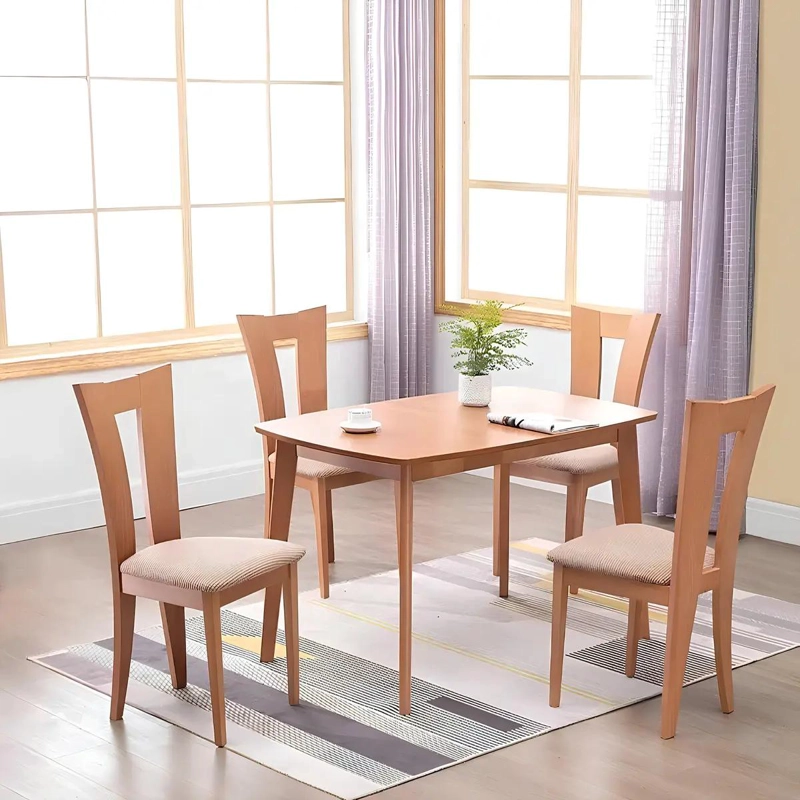 FUNDAS ELASTICAS CUADRICULADAS NEGRAS PARA SILLAS DE COMEDOR - 2