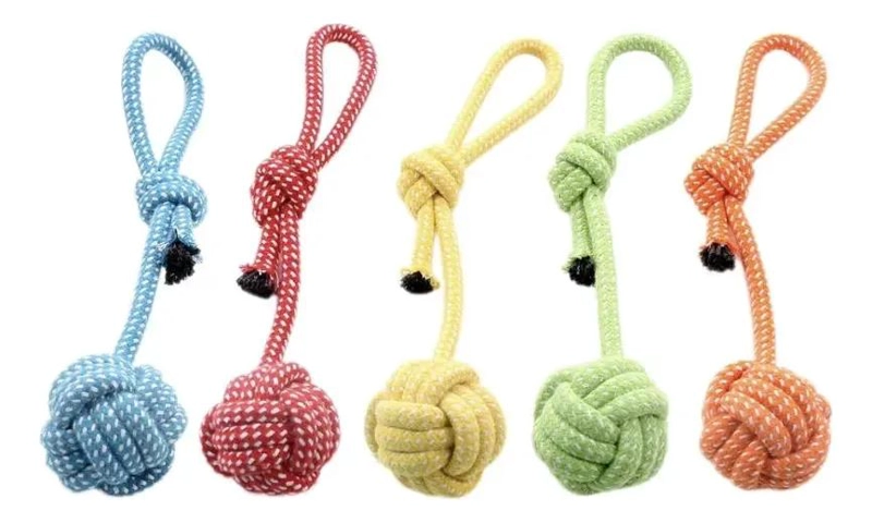 PACK DE 4 JUGUETES DE CUERDA PARA PERROS RESISTENTES - 1