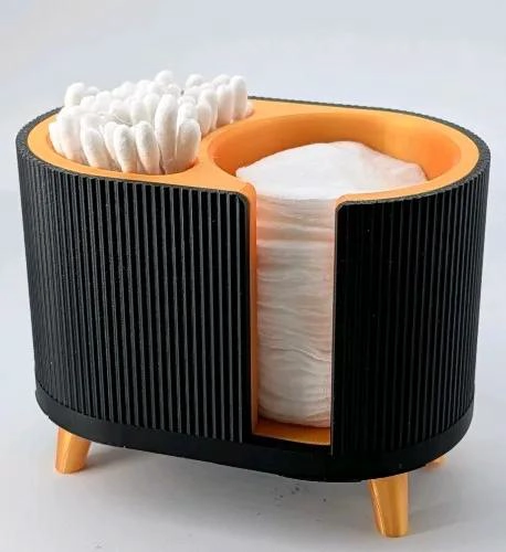 ORGANIZADOR DOBLE COMPARTIMENTO PARA DISCOS DE ALGODON - 7