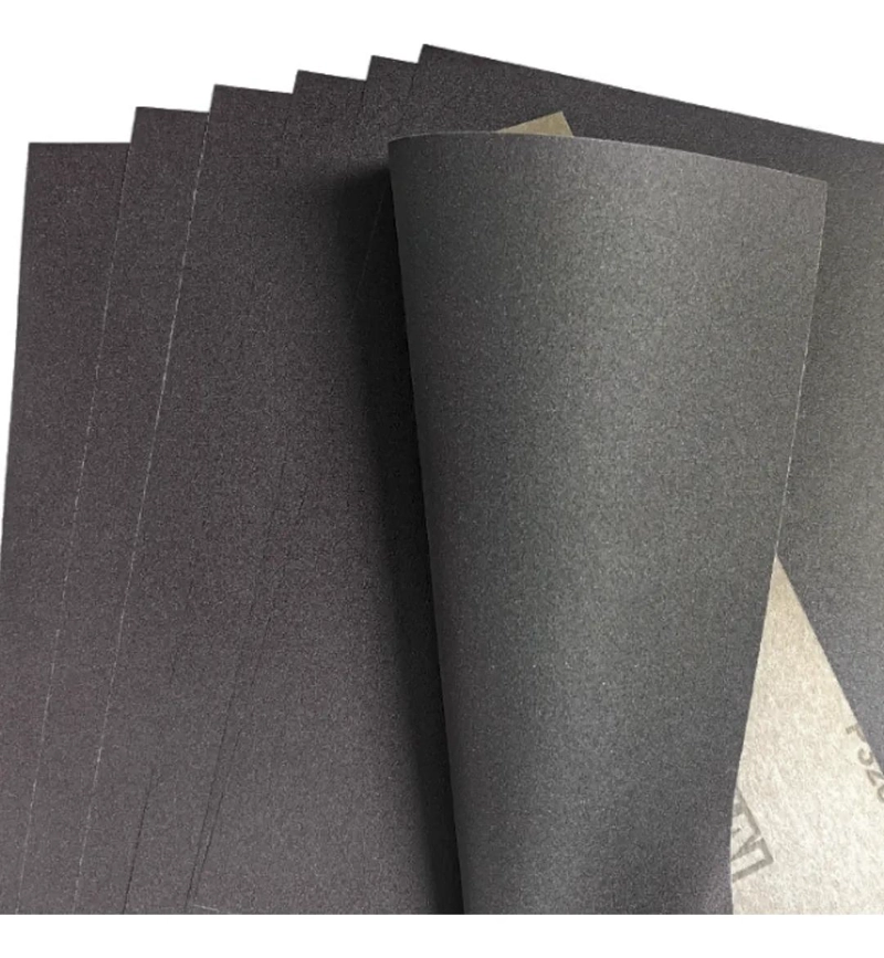 PAPEL DE LIJA AL AGUA GRANO FINO 23X28 CM PACK DE 5 HOJAS - 2