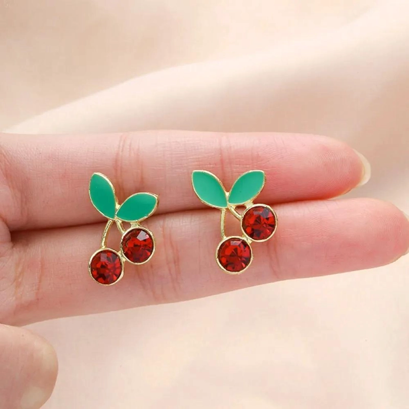 AROS DE FIESTA EN DISEÑO CEREZA CON ACABADO ELEGANTE - 2