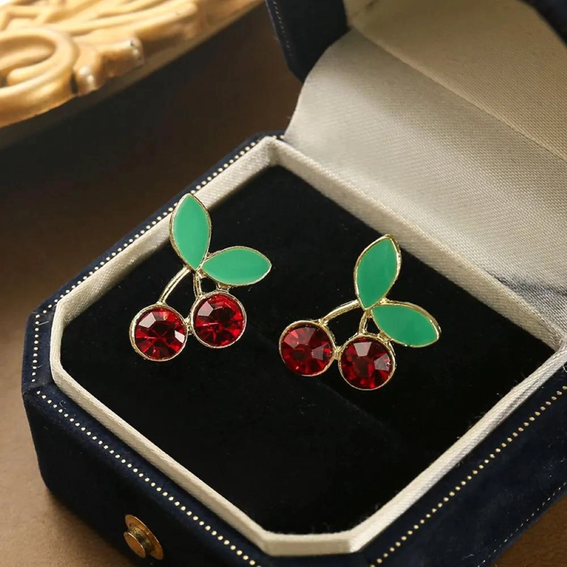AROS DE FIESTA EN DISEÑO CEREZA CON ACABADO ELEGANTE - 3