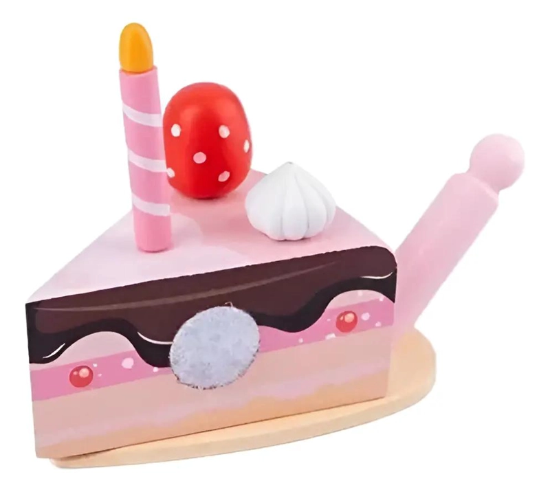 JUGUETE DE MADERA PASTEL DE CUMPLEAÑOS PARA NIÑOS - 9