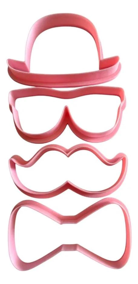 SET DE CORTADORES PARA GALLETAS CON DISEÑOS TEMATICOS DE PAPA - 1