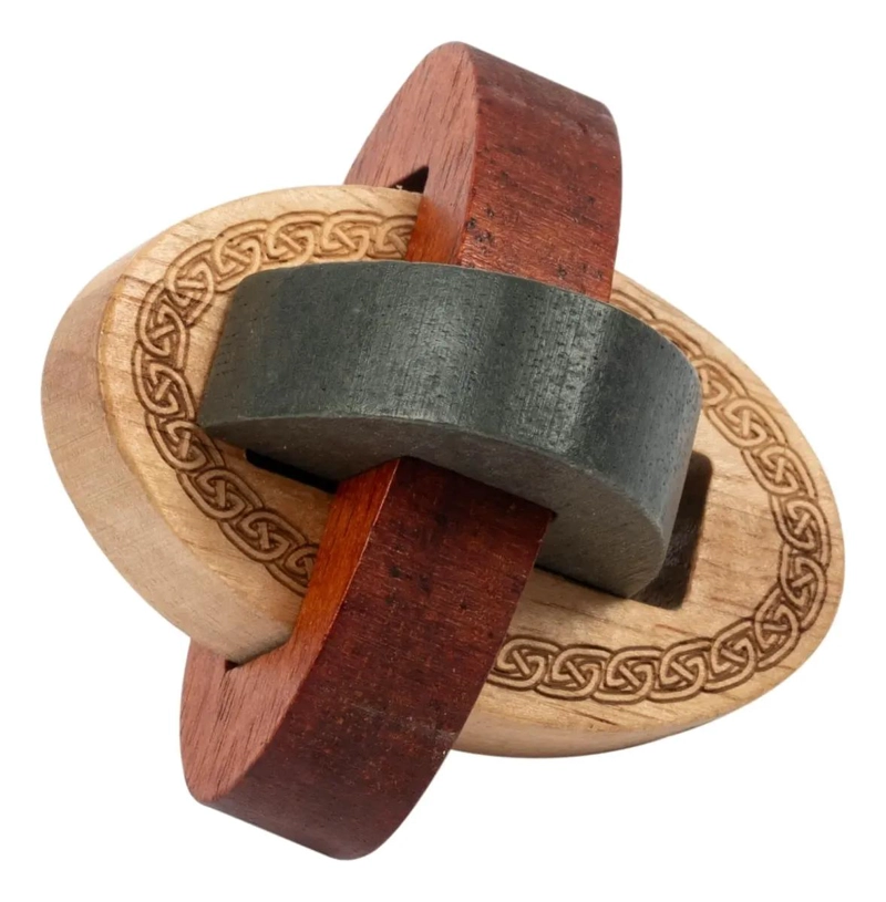 ROMPECABEZAS TRIDIMENSIONAL DE MADERA NUDO CELTA - 1