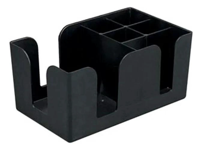 ORGANIZADOR DE CARRITO NEGRO PARA ACCESORIOS DE BAR Y RESTAURANTE - 2