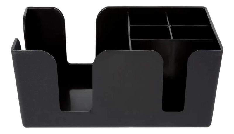 ORGANIZADOR DE CARRITO NEGRO PARA ACCESORIOS DE BAR Y RESTAURANTE - 3