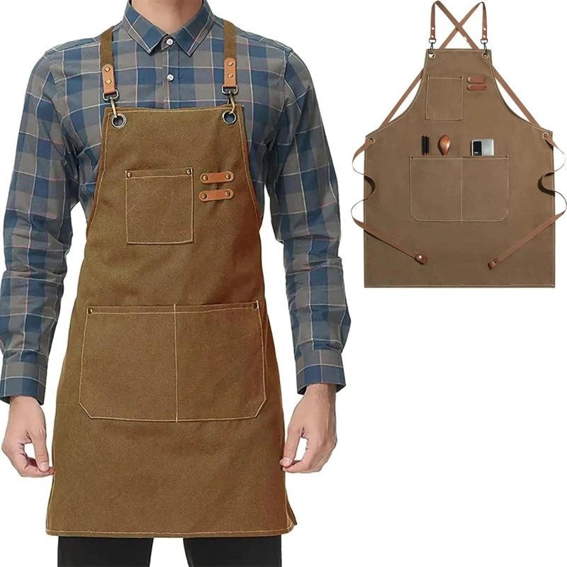 DELANTAL MULTIUSO PARA COCINA Y JARDIN CON BOLSILLOS - 1