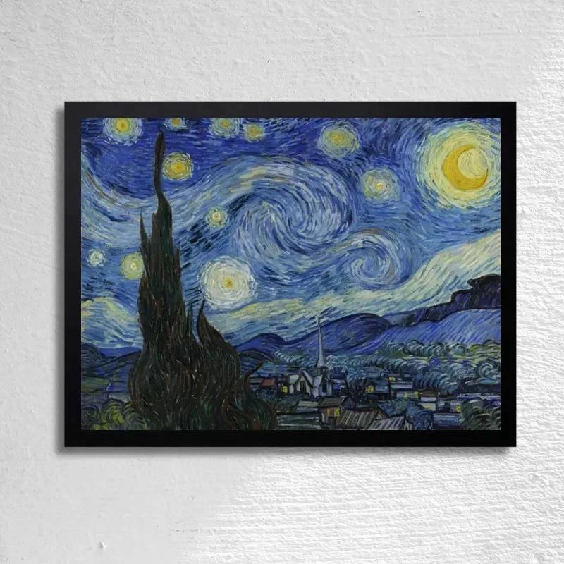 CUADRO DECORATIVO LA NOCHE ESTRELLADA 45 X 35 CM - 1