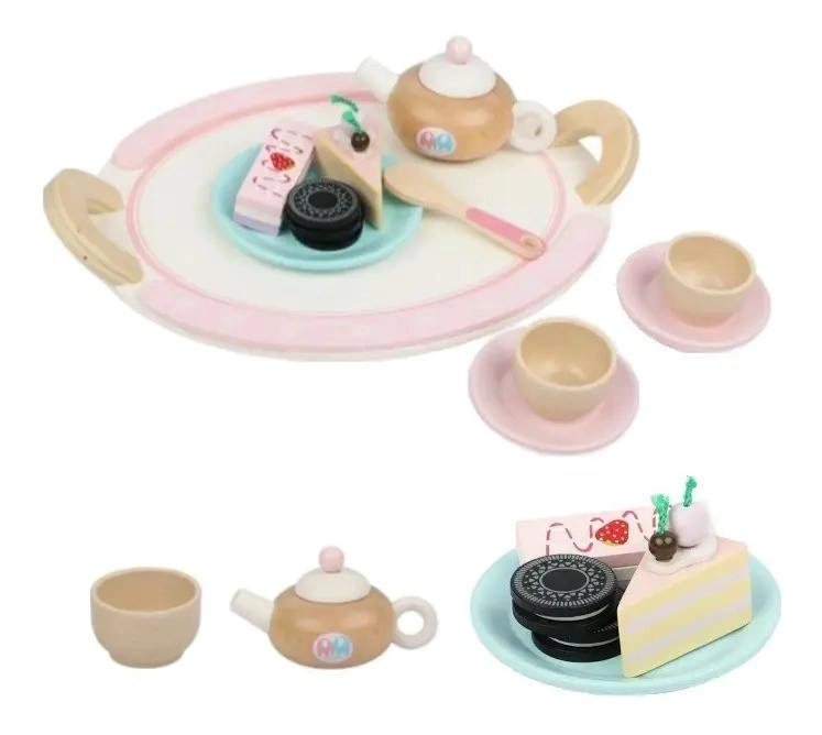 SET DE JUEGO DE TE  DE MADERA PARA NIÑAS - 1