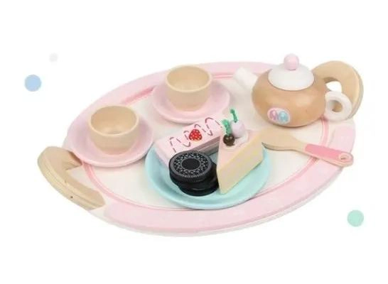SET DE JUEGO DE TE  DE MADERA PARA NIÑAS - 2