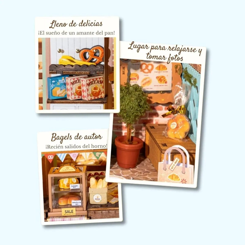 PUZZLE 3D PANADERIA GATO ESPONJOSO CON LUZ LED - 1