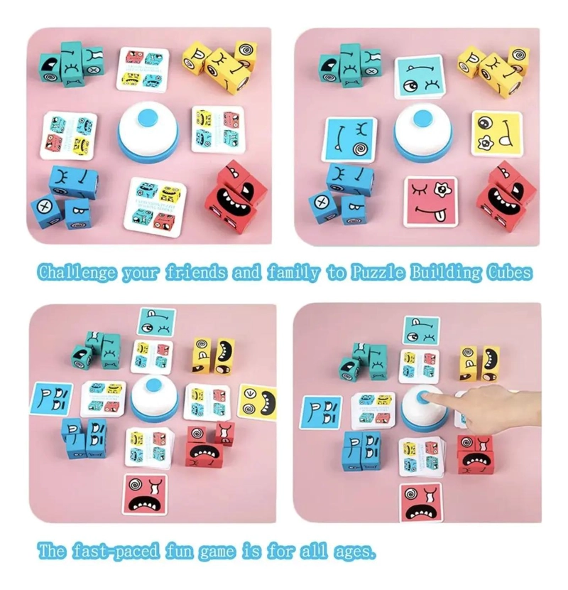 CUBO DE EMOCIONES PARA NIÑOS JUEGO EDUCATIVO DE MADERA - 5