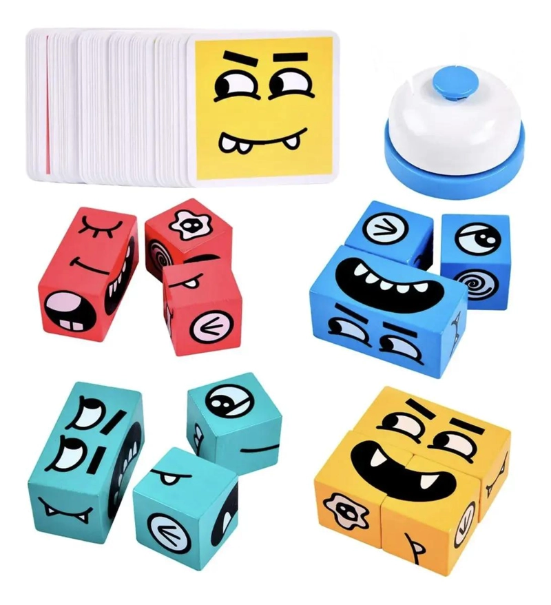 CUBO DE EMOCIONES PARA NIÑOS JUEGO EDUCATIVO DE MADERA - 8