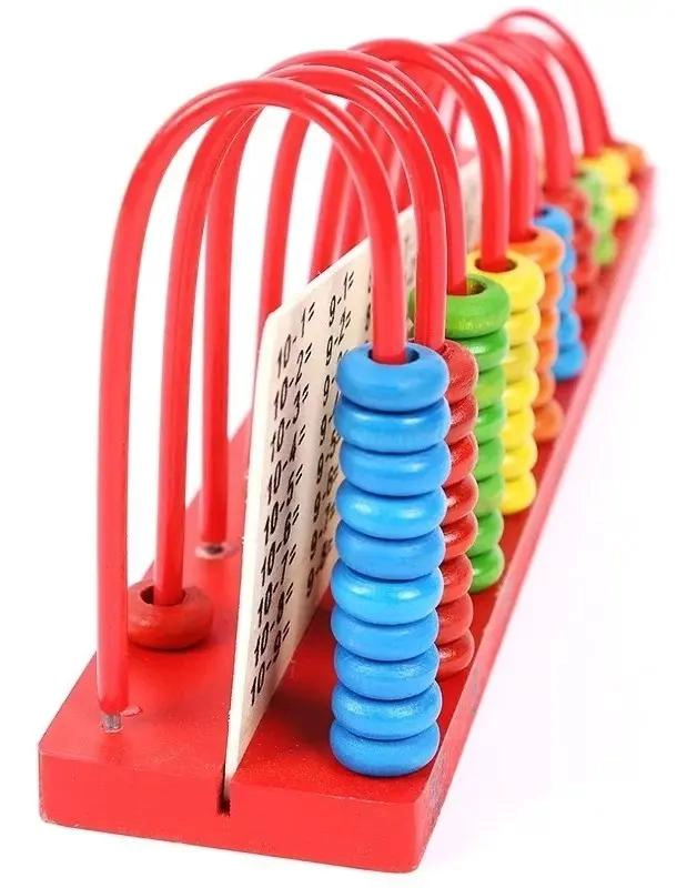 JUGUETE DE MADERA ABACO DIDACTICO PACK 4 COLORES - 9