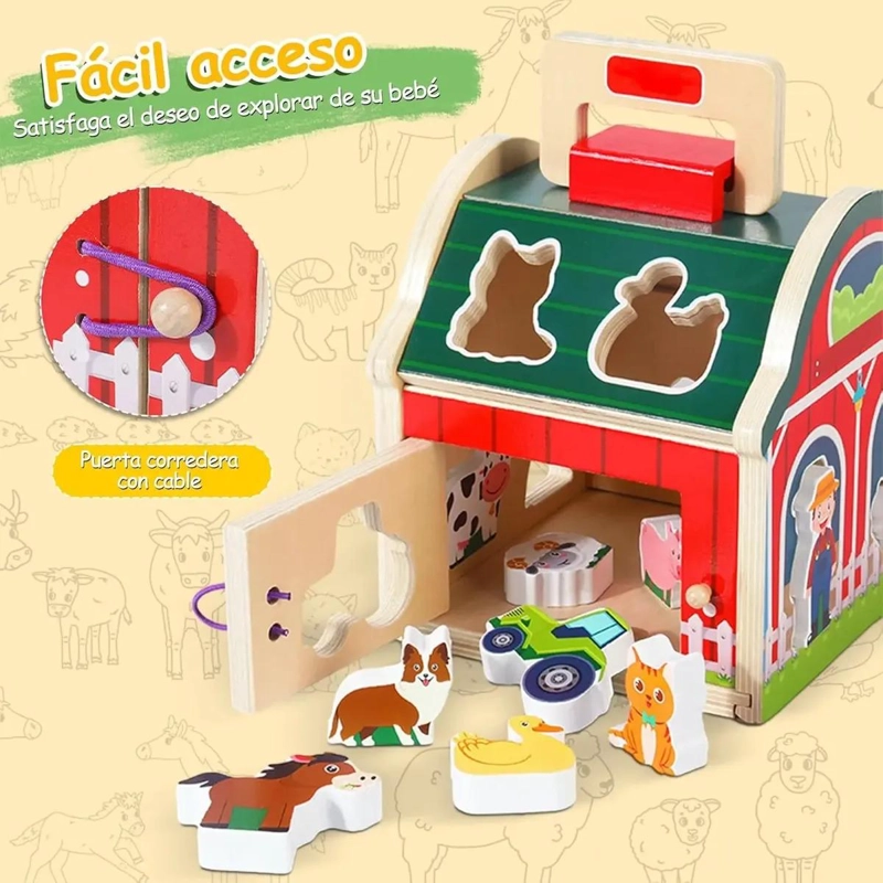 JUEGO DE MESA DIDACTICO DE MADERA PARA NIÑOS - 2