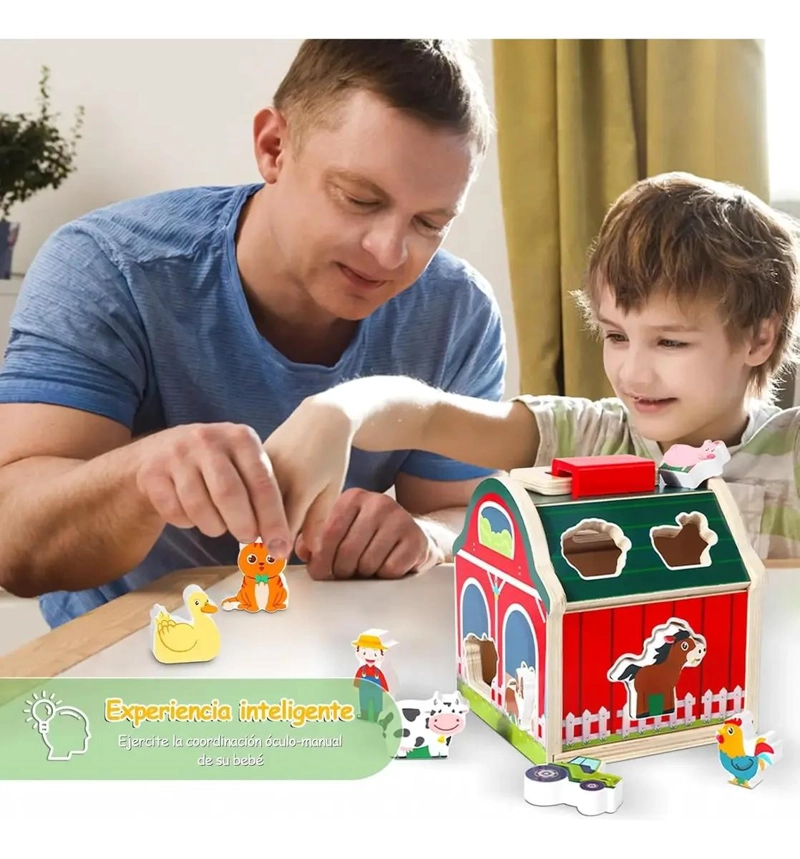JUEGO DE MESA DIDACTICO DE MADERA PARA NIÑOS - 6